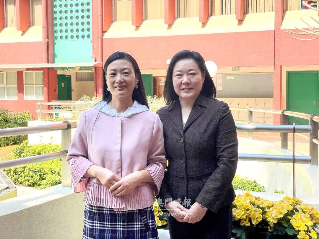 學術論文作者教授李麗(左)及副教授劉愛華